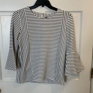 Karl Lagerfeld Monochrome Striped Blouse